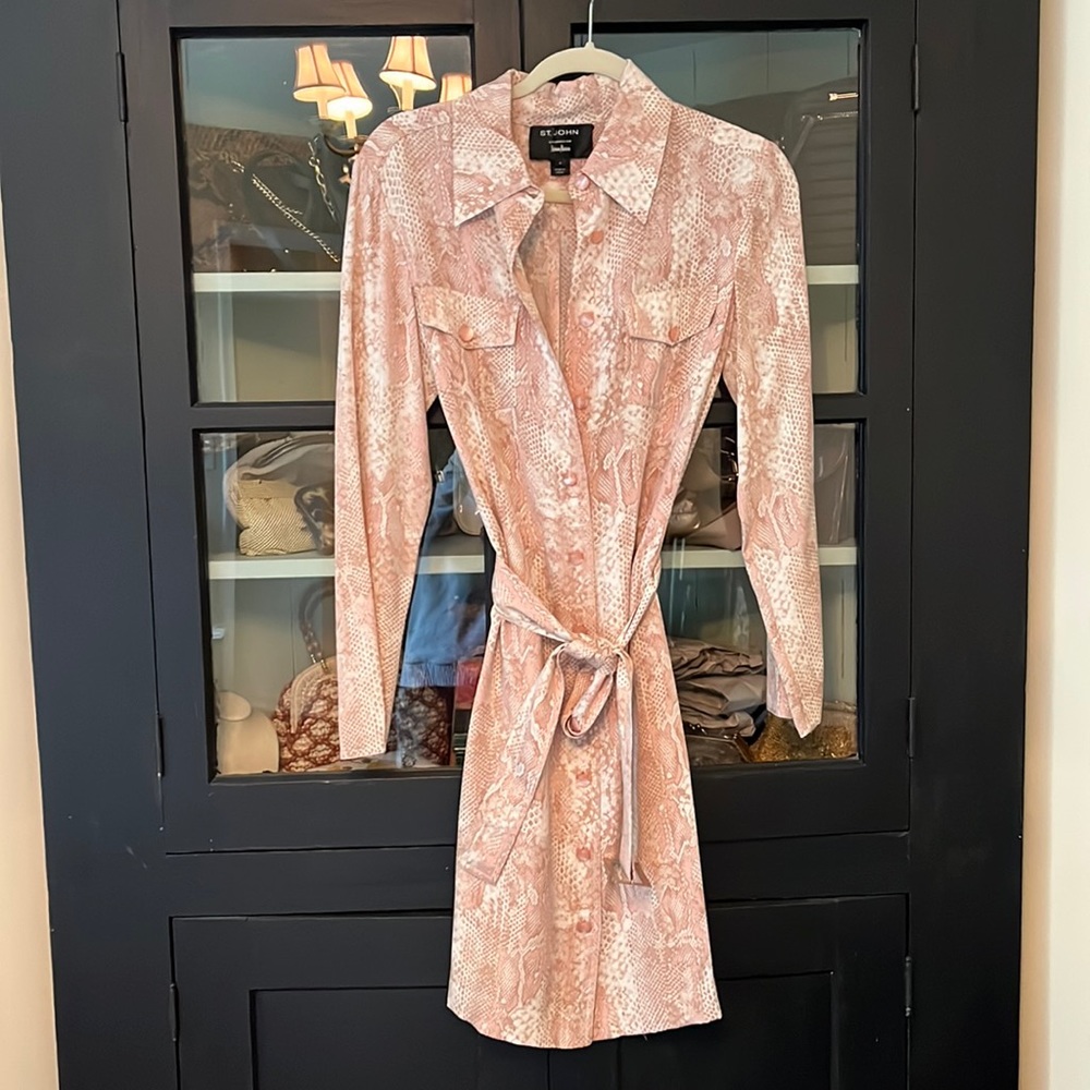 At John’s shirt animal print classic shirt dress.